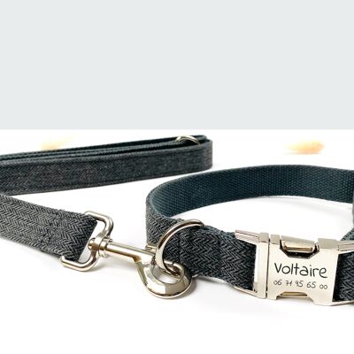 Gray Chevron Leash