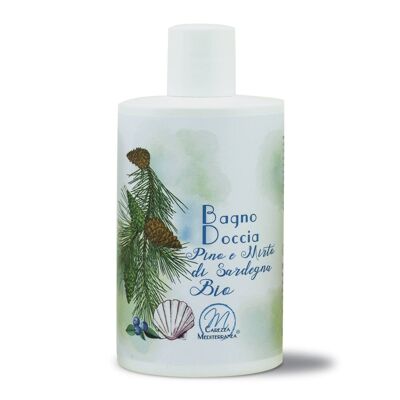 Bath shower with organic pine and Sardinian myrtle 500ml