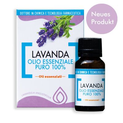 Olio essenziale di lavanda puro al 100% 10 ml