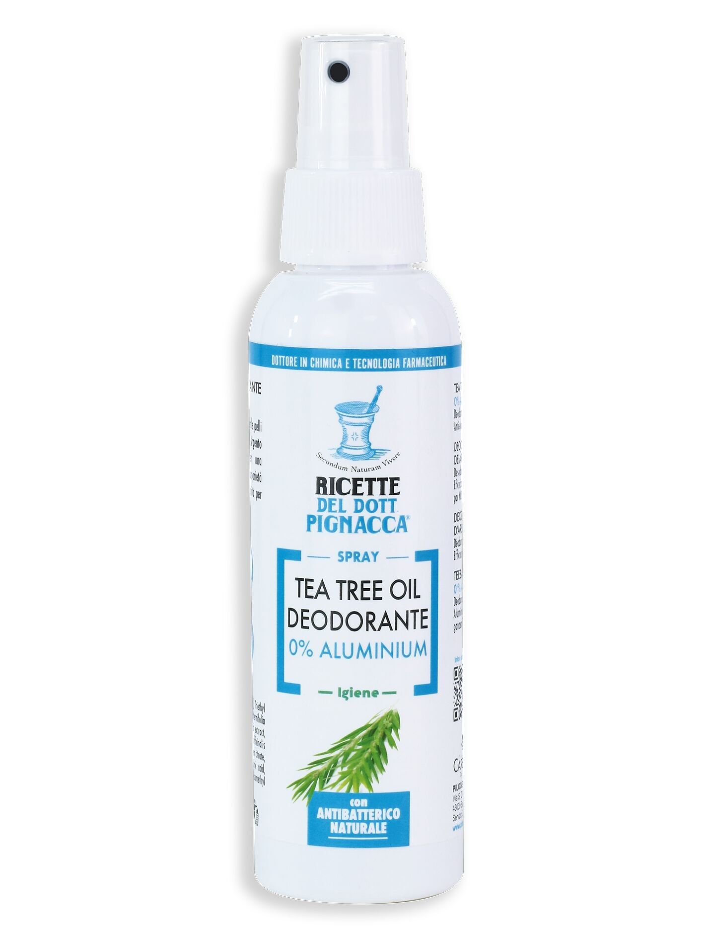 Desodorante en spray con aceite de árbol de té y plata activa 100ml