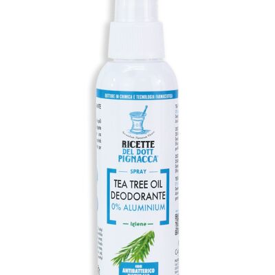 Deodorante spray con tea tree oil e argento attivo 100ml