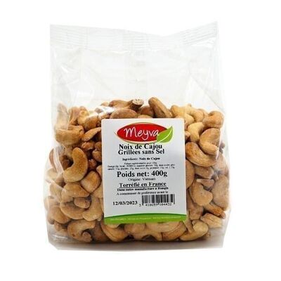 MEYVA - Roasted Cashew Nuts WITHOUT SALT in FRANCE - W240 - 18X400G