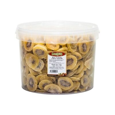 Trancio di Kiwi disidratato e zuccherato - Colore naturale - Secchio da 5kg