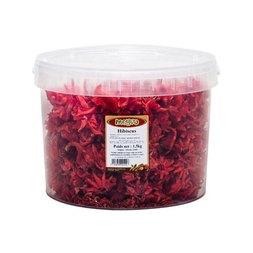 Hibiscus désyhdraté et sucré - Seau 1,5kg