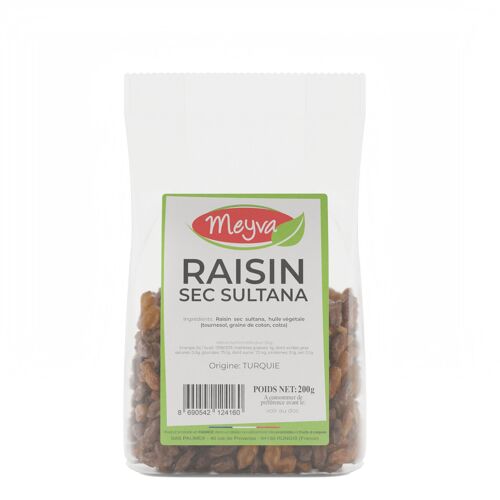 Raisin Sec Sultana Turquie - 12x200g