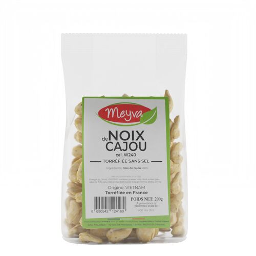 Noix De Cajou Torréfiée Sans Sel - Cal W240 - 12x200g