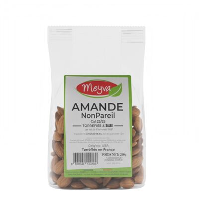 Amande Nonpareil Extra 23/25 - Torréfiée Sel Guérande - 12x200g