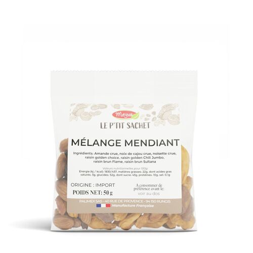 Mélange mendiant 20 x 50g Meyva Le ptit Sachet