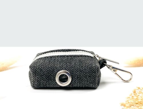 Pochette sac à crotte Chevron Gris