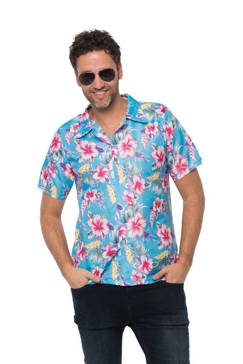 Hawai shirt Deluxe Blue  - L