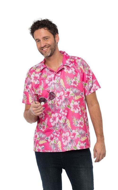 Hawai shirt Deluxe Pink  - L