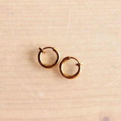 Clip earring 10mm – gold