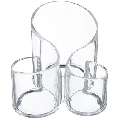 ORGANIZZATORE IN ACRILICO PER COSMETICI, 3 FORI _14X14X12CM FORI:°9+°7+°6CM ST86975