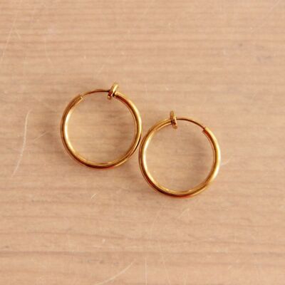 Clip earring 20mm – gold