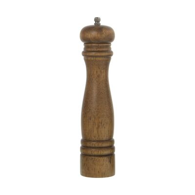 SCATOLA PER PEPE IN LEGNO 25CM COLORE NOCE °5,5X25CM, LEGNO IN GOMMA ST81280