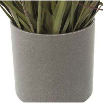 PLANTE DE GAZON ARTIFICIEL AVEC FLEUR 122 CM °28X122CM, POT: °13X14CM ST26533 2