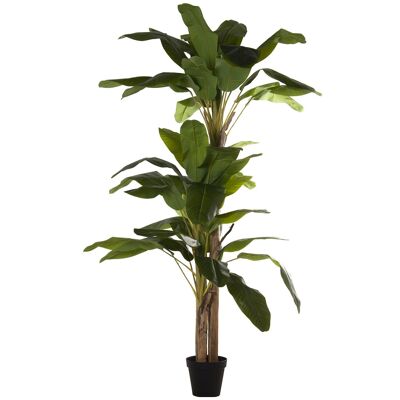 PLANT DE BANANIER ARTIFICIEL AVEC 3 TRONC 240CM+180CM+150CM ST26569