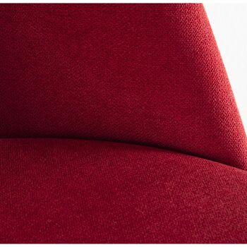 AILLA CHENILLE ROUGE+91158 PIEDS MÉTAL DORÉ 50X51X86CM, HAUTS.SIÈGE:47CM ST84166 4