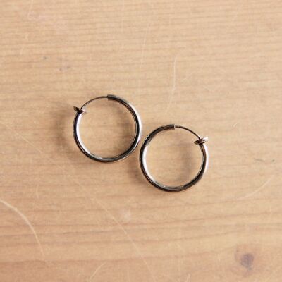 Clip earring 20mm – silver