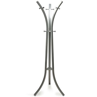 GRAY METAL STANDING COAT RACK 58X58X180CM, TUBE:20/40MM+°13M ST83397