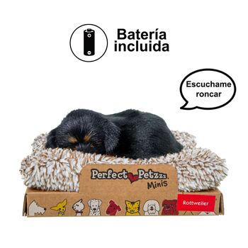 PELUCHE AVEC SON ROTTWEILER MINI _14X13X5.5CM ST67729 2