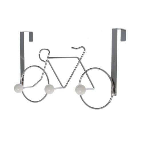 PERCHA PUERTA 3 GANCHOS METALCROMADO BICICLETA _31,5X12X20,5CM ST87167