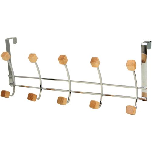 PERCHA PUERTA 5 GANCHOS CROMADA 49X20 CM _49X20CM ST87743