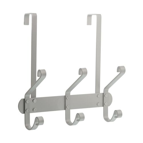 PERCHA PUERTA CROMADA 3 GANCHOS _24,5X9X25,5CM ST82514