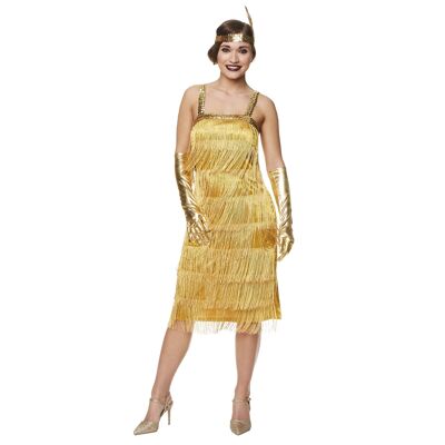 Gold Flapper Dress - S