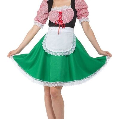 Oktoberfestdress Carolina Red Green - XS