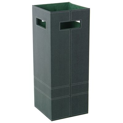 GREEN SNAKE LEATHER UMBRELLA STAND 21X21X55CM ST48906