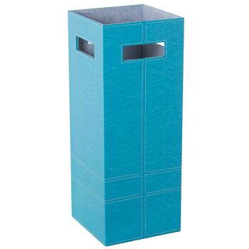 SUPPORT PARAPLUIE CUIR TURQUOISE 21X21X55CM ST48898 1