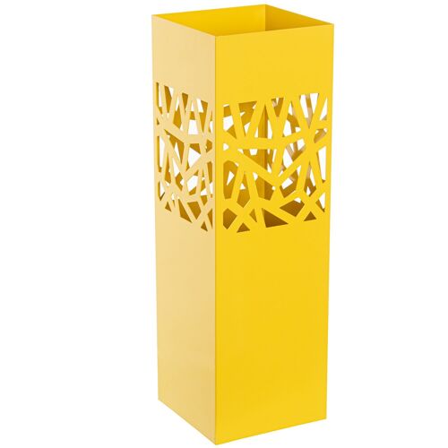 PARAGÜERO METAL AMARILLO CUADRADO _16X16X49CM ST83573