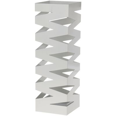 PARAGÜERO METAL BLANCO CUADRADO 15,5X15,5X49CM ST83338