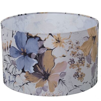 FLOWER PRINTED CYLINDRICAL LAMPSHADE °40X25CM, FOR E-27 BULB ST61554
