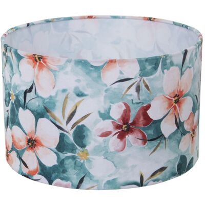 FLOWER PRINTED CYLINDRICAL LAMPSHADE °40X25CM, FOR E-27 ST61550 BULB