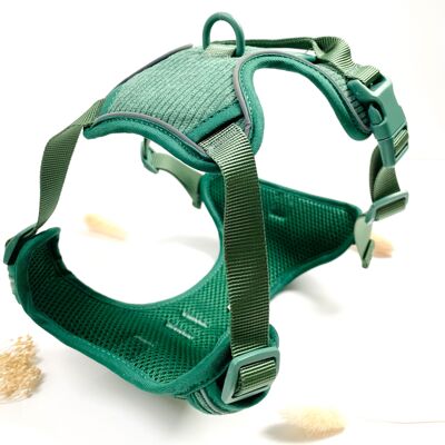 Soft Harness in Green Corduroy