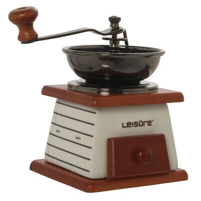 MANUAL COFFEE GRINDER CERAMIC/WOOD/IRON _11.5X11.5X18CM WOOD: BEECH ST530