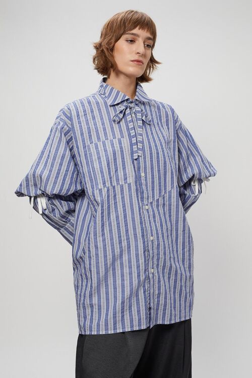 AMAMA SHIRT BLUE STRIPES