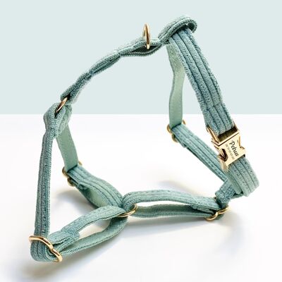 Sky Blue Corduroy Cat Harness