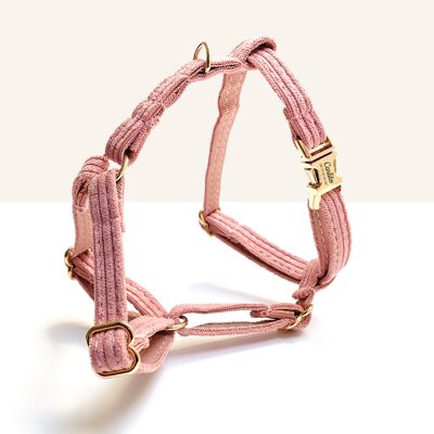 Coral Corduroy Cat Harness