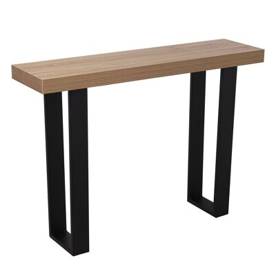 MESA ENTRADA MADERA PATAS METAL+84607,TABLER:DM+MELAMINA+PV 110X30X80CM ST84606