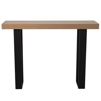 TABLE D'ENTRÉE EN BOIS PIEDS MÉTAL+84607, TABLE:DM+MELAMINA+PV 110X30X80CM ST84606 2