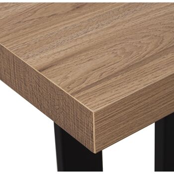 TABLE D'ENTRÉE EN BOIS PIEDS MÉTAL+84607, TABLE:DM+MELAMINA+PV 110X30X80CM ST84606 5