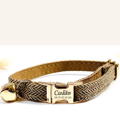 Hazel Chevron Cat Collar