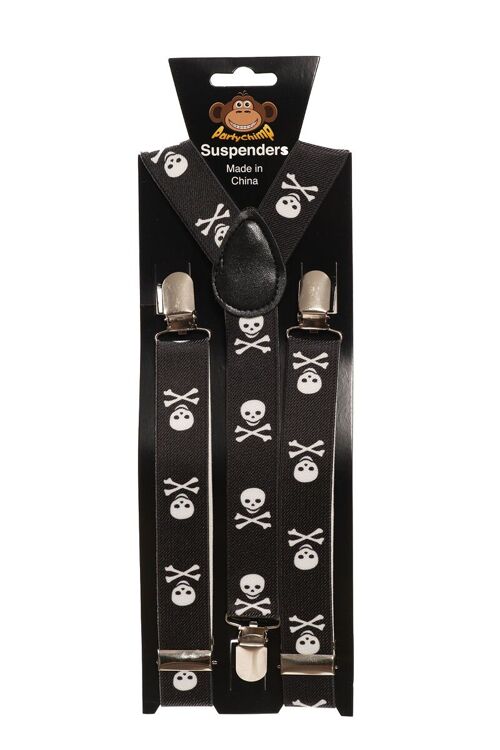 Suspenders Skull - 2,5 cm