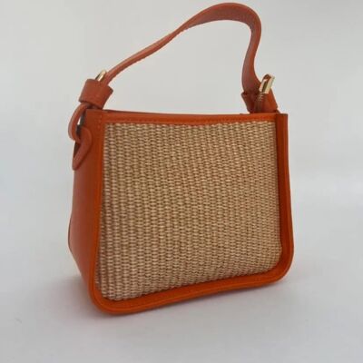 Leather bag 'Anke' - Orange