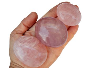 Lot de 1 kg de pierre de palmier en quartz rose (9-10 pièces) - (40 mm - 70 mm) 2