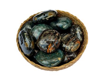 Lot de 1 kg de pierre de palmier jaspe océan (9-10 pièces) – (40 mm – 65 mm) 4