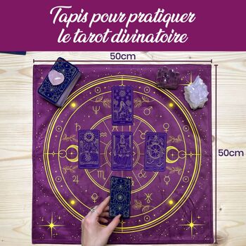 Coffret d'Initiation au Tarot de Marseille : Tarot Divinatoire + Livre de 205 Pages + Nappe Divinatoire & Pochon. Idéal pour Débutants 5